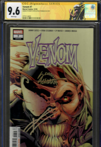 Venom #7 CGC 9.6 Signature Series Cates & Stegman